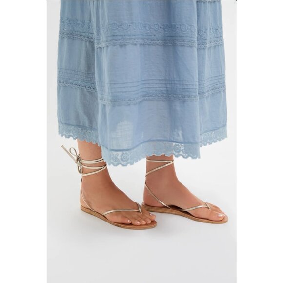 NWT THE GREAT. Pale Blue The Reverie Dress - sizes 1, 2 - Picture 5 of 5